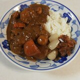 我が家のポークビーフのスパイシーカレーライス